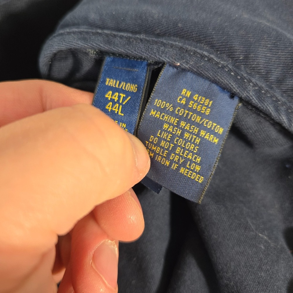 Polo Ralph Lauren Shorts Men 44 Tall Tan Blue Cargo Shorts Lot of 2 - Picture 16 of 16